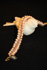 Amanda Pink Pearls Beaded Bracelet