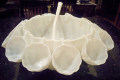 Milk Glass Punch Bowl